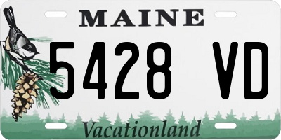 ME license plate 5428VD