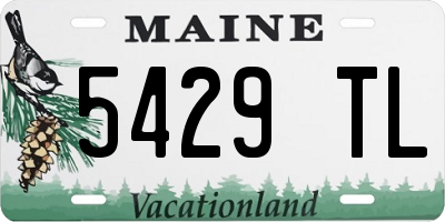ME license plate 5429TL