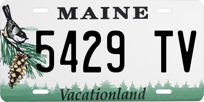 ME license plate 5429TV