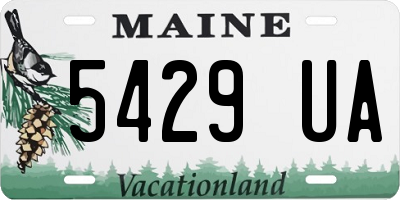 ME license plate 5429UA