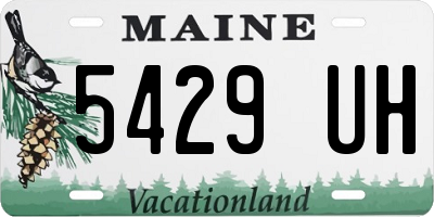 ME license plate 5429UH