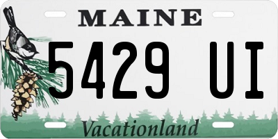 ME license plate 5429UI