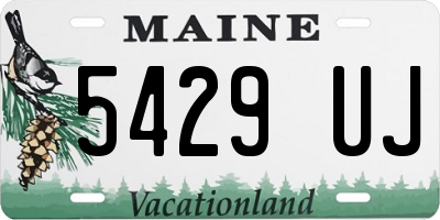 ME license plate 5429UJ