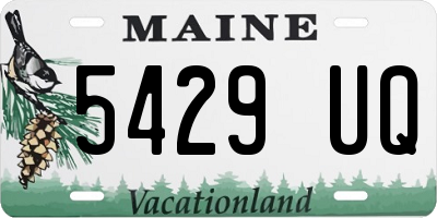 ME license plate 5429UQ