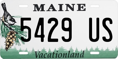ME license plate 5429US