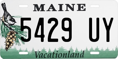 ME license plate 5429UY