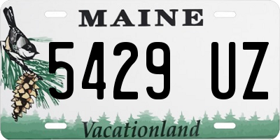 ME license plate 5429UZ