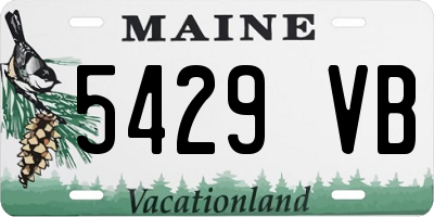 ME license plate 5429VB
