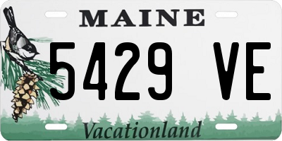 ME license plate 5429VE