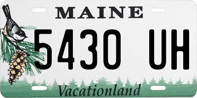 ME license plate 5430UH
