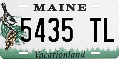 ME license plate 5435TL
