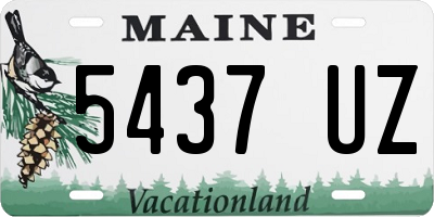 ME license plate 5437UZ