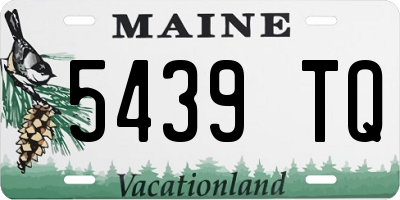 ME license plate 5439TQ