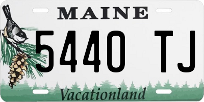ME license plate 5440TJ