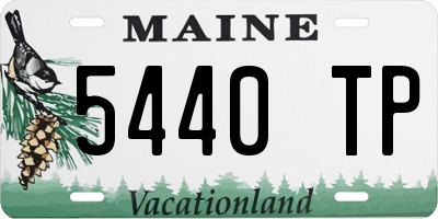ME license plate 5440TP