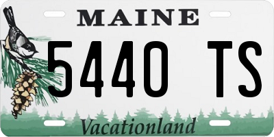 ME license plate 5440TS