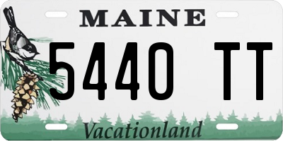 ME license plate 5440TT