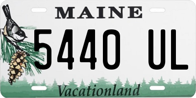 ME license plate 5440UL