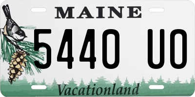 ME license plate 5440UO
