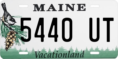 ME license plate 5440UT