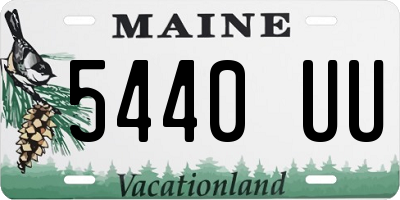 ME license plate 5440UU