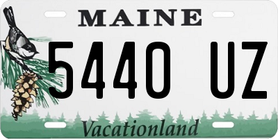 ME license plate 5440UZ