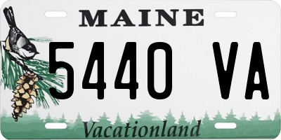 ME license plate 5440VA