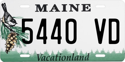 ME license plate 5440VD