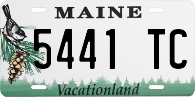 ME license plate 5441TC