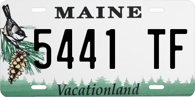 ME license plate 5441TF