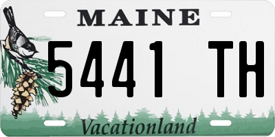 ME license plate 5441TH