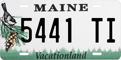 ME license plate 5441TI
