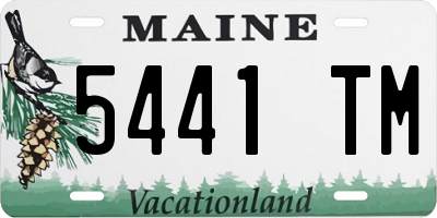 ME license plate 5441TM