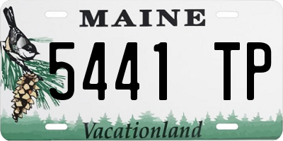 ME license plate 5441TP