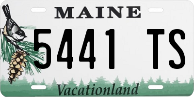 ME license plate 5441TS