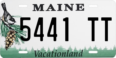 ME license plate 5441TT