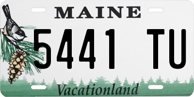 ME license plate 5441TU
