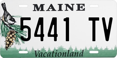 ME license plate 5441TV