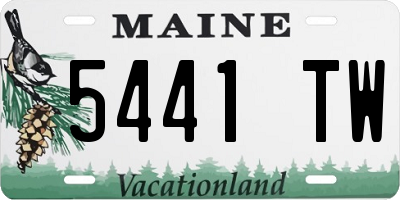ME license plate 5441TW