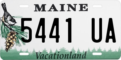 ME license plate 5441UA
