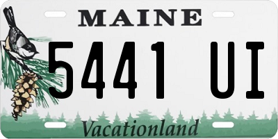 ME license plate 5441UI