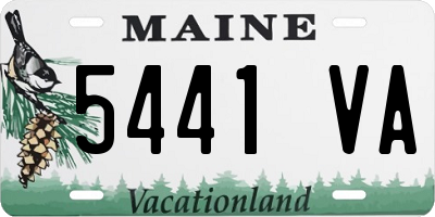 ME license plate 5441VA