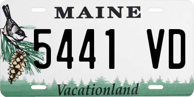 ME license plate 5441VD