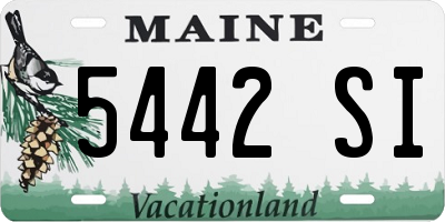 ME license plate 5442SI