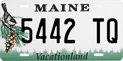 ME license plate 5442TQ