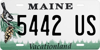 ME license plate 5442US