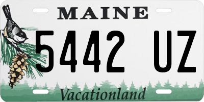 ME license plate 5442UZ