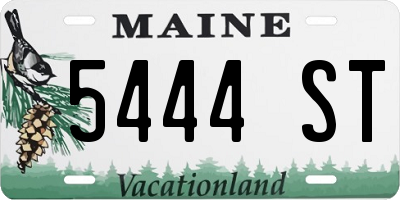 ME license plate 5444ST