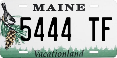 ME license plate 5444TF