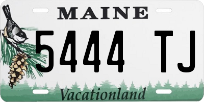 ME license plate 5444TJ